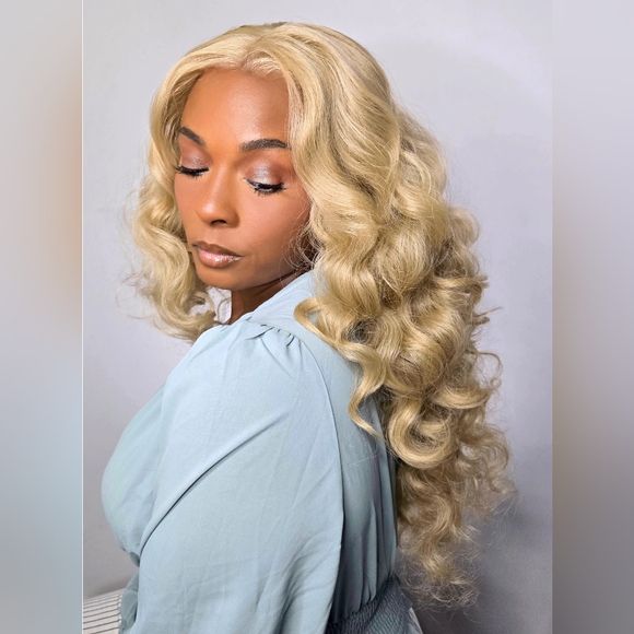 Sensationnel Human Hair Blend Lace Front Wig BareLace Glueless Full Lace Unit 4 - Picture 4 of 7